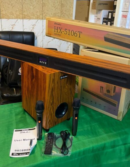 HOME CINÉMA HoXen de 120W + 2 Micros sans fils, HDMI Bluetooth, FM, USB